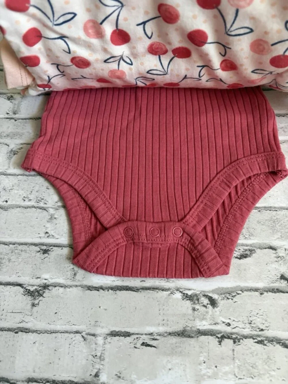 Petit Lem’s Mini Threads 3pk Girls One Piece Size 3mo NWT